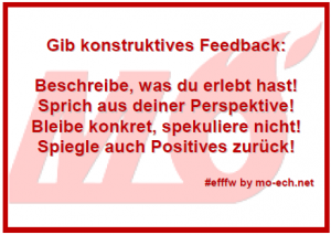 #efffw-Gib konstruktives Feedback